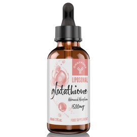 Omnymune Liposomal Glutathione 1500mg, Oral Glutathione Liquid, Antioxidant Supplement for Detox, Anti-Aging, Immune Support, Brain Function and Skin Health, Superior Absorption (Pack of 1)
