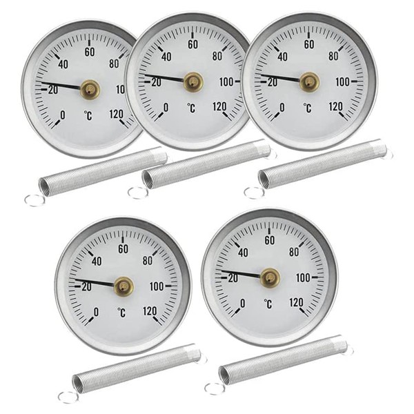 Yoiimiya 63mm Pipe -on Dial Thermometer Temperature Round Plate Gauge