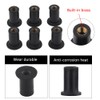 ecrou Caoutchouc m5,Kayak Well Nuts, 6pcs M5 Durable Rubber Well