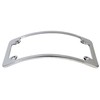Curved Motorcycle License Plate Frame - Chrome