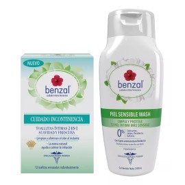 Benzal Kit Benzal Jabón Piel Sensible + Toallitas Húmedas Incontine