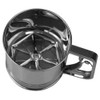 Home Basics Large Stainless Steel Shaker Sieve Cup Mesh Crank
