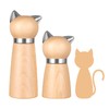 VKCHEF Pepper Mill Wood Salt Rock Mill Cat Design Set