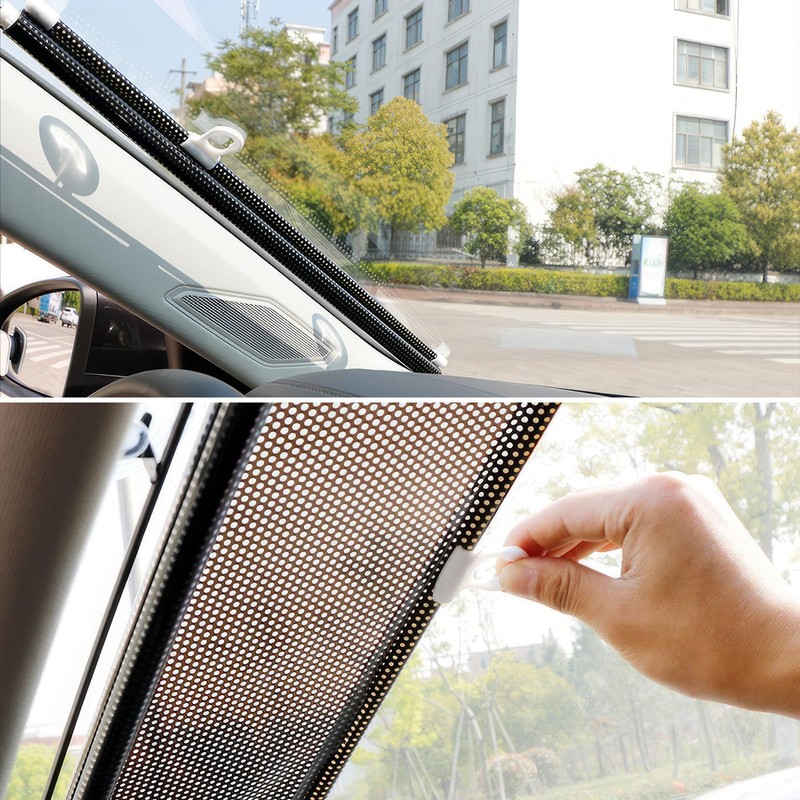 SEWACC Roller Blinds with Suction Cups Sun Blocking Shades for