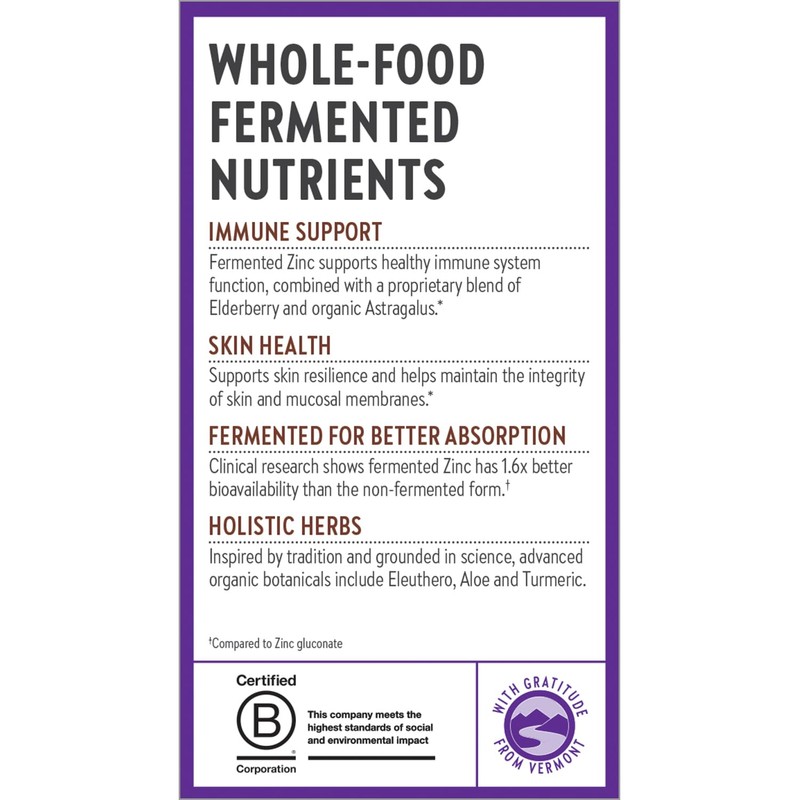 New Chapter Zinc Supplement, Fermented Zinc Complex, ONE Daily for