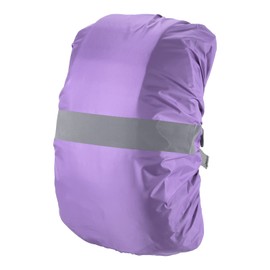 PATIKIL 40-50L Waterproof Backpack Rain Cover, Non-Slip Backpack Cover with Reflective Strap Stay Dry for Hiking, Camping, Hunting, M, Purple