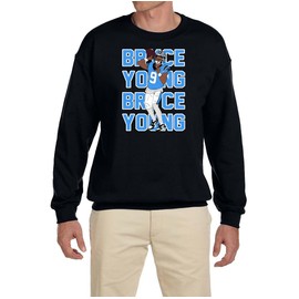 Tenacious Tops Black Carolina Bryce Young Text Pic Crew Neck Sweatshirt ADULT Large