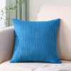 Artscope Cozy Striped Corduroy Pillow Covers Super Soft Decorative Square