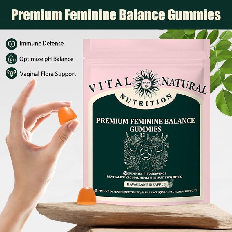 Feminine Balance Gummies – Hawaiian Pineapple (New and Improved Packaging):_60