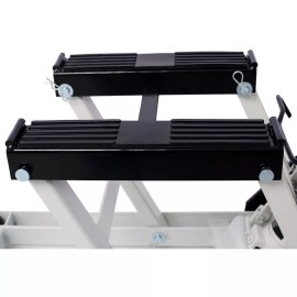 Unbranded Motorcycle Hydraulic Scissor Lift Jack 1500LBS ATV Dirt Bike Hoist Stand w/Ties