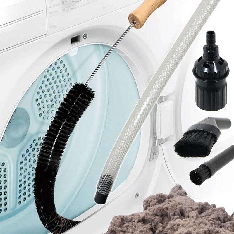 berjalan Universal Tumble Dryer Lint Removal Kit Vacuum Hose Dusting