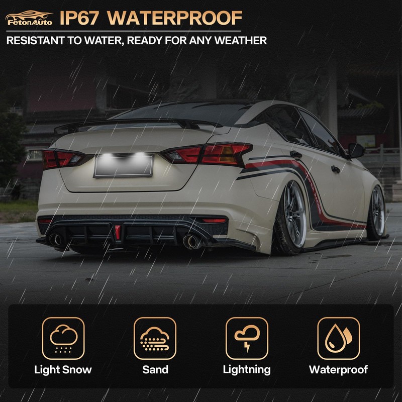 2PCS LED License Plate Light For 2019 2020 2021 2022