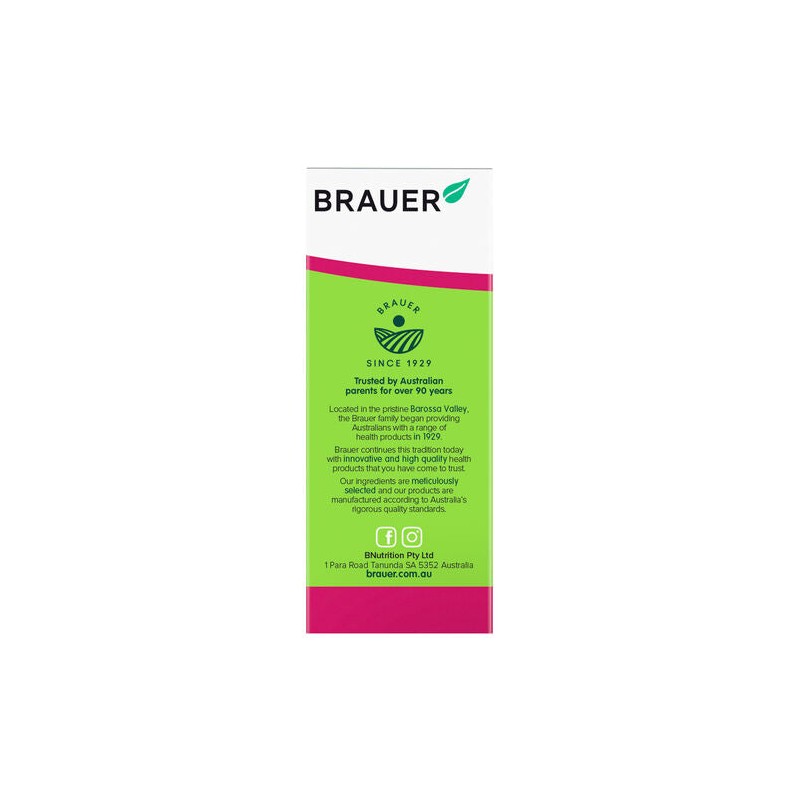 Brauer Kids Liquid Calcium with Magnesium & Zinc 200ml