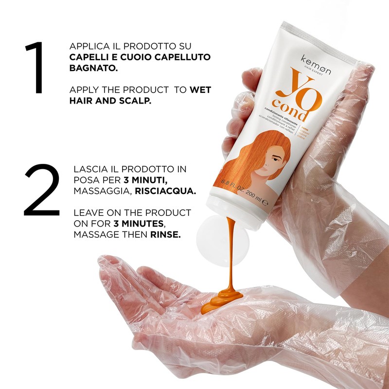 Kemon Yo Cond Rame Maschera Riflessante Vegan 200 ml