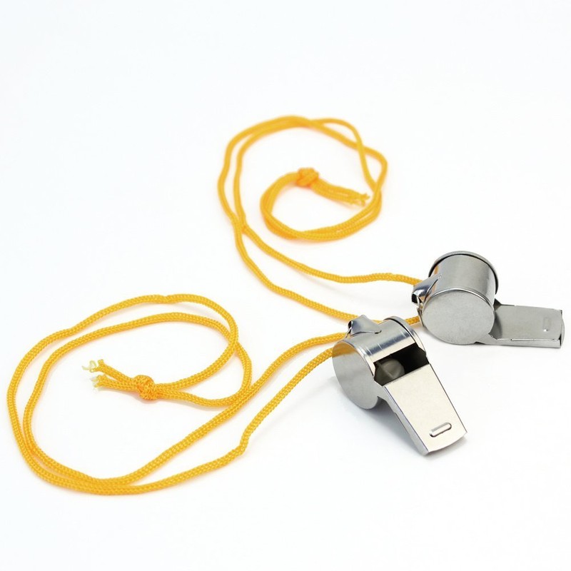2 x Metal Whistle – Referee Sport Camping Hunting Military