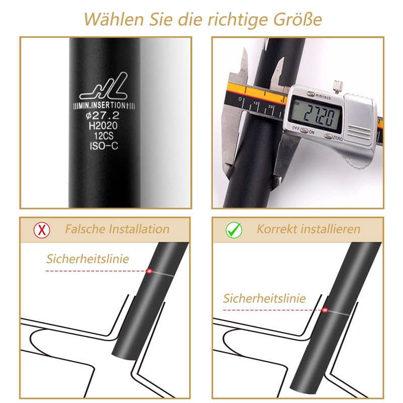 Yongness Bicycle Spring-Loaded Seat Post, Spring Shock Absorber Seat Post,