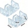 4-Pack Silicone Shower Door Bumpers - Non-Yellowing Opaque Anti-Collision Stoppers
