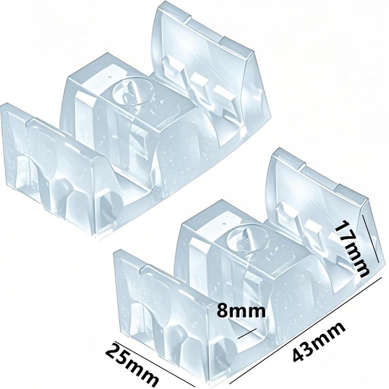 4-Pack Silicone Shower Door Bumpers - Non-Yellowing Opaque Anti-Collision Stoppers
