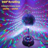 6'' Mirror Disco Ball with 24 LEDs Remote Control 5--9
