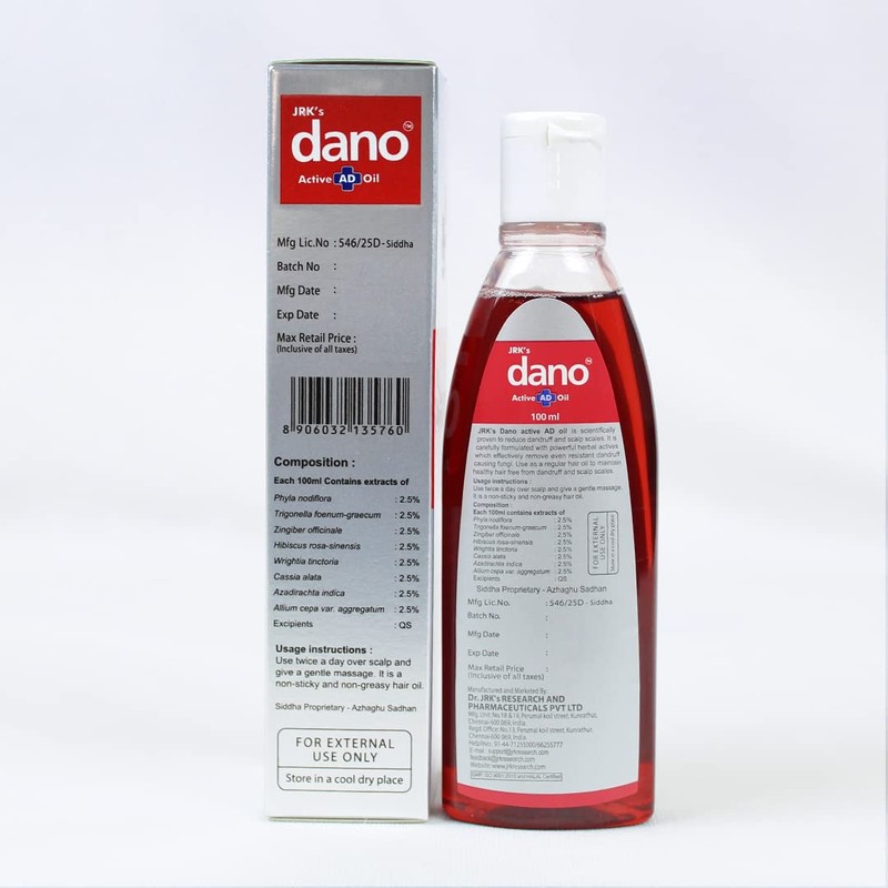 Dano Anti Dandruff Treatment For Itchy Flaky Scalp Hair fall