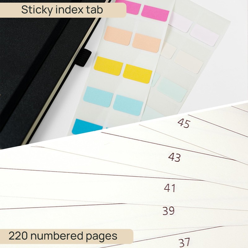 POPRUN Spiral Bullet Lined Journal Notebook, [B5 Size] - 120