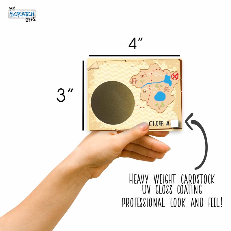 Make Your Own DIY Treasure Map Scavenger Hunt Scratch Off