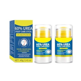 Paquete de 2 Barras con Urea al 60 y cido Saliclico al 2, Crema Hidratante para Pies, Rodillas, Codos y Manos, Elimina Callosidades                   