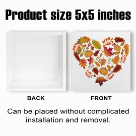 Fall Decorations for Home Farmhouse Office Bedroom Dining Room, Fall Maple Leaves Sign, Autumn Decor Wood 2401