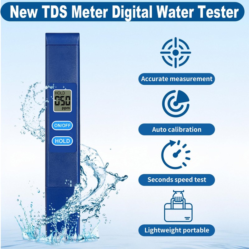2025 New Digital TDS Meter Water Quality Tester for Drinking