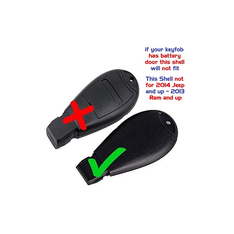 2 New Keyless Entry 3 Buttons Remote Key Fob Fobik