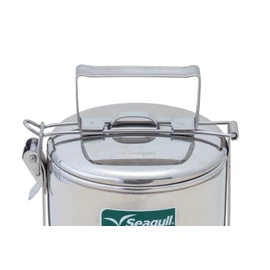 Sea Gull Lighting Seagull Lunch Box Food Carrier 2-Tier 3.9 inches (10 cm) Stainless Steel
