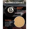 Swooflia Car Coasters for Men - Billiard 8-Ball Ceramic Car