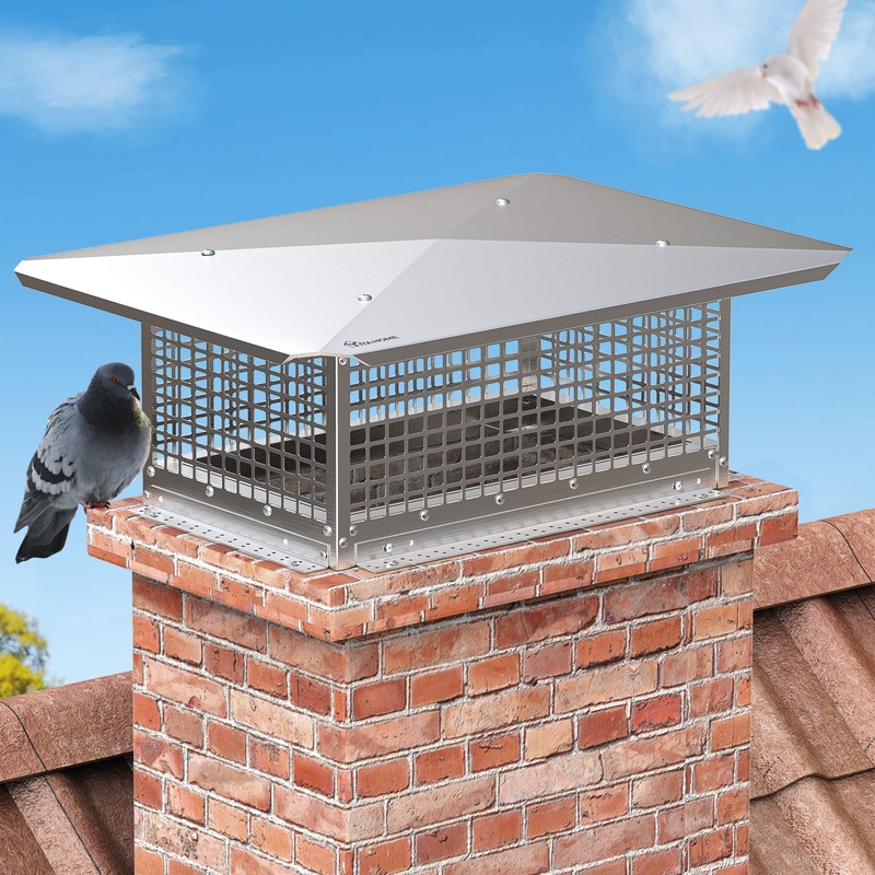 YITAHOME Chimney Cap, 13" x 21" Chimney Cover for Outside,