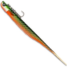 Monkey Lures Stalking Lui 25 cm - Vertical Fishing Bait - Zander Rubber Fish, Zander Fishing, Zander Bait, Vertical Fishing, Artificial Bait for Predator Fishing, Fishing Lure (Watermelon)