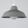 MiniSun | Retro Style Cement/Stone Effect Metal Reflector Ceiling Light