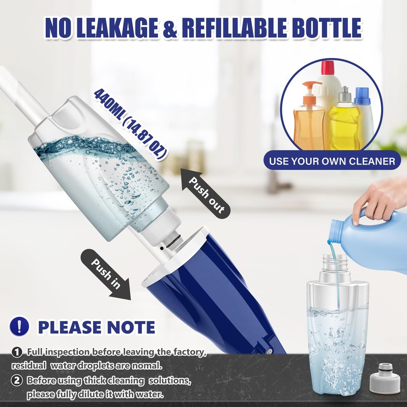 Microfiber Spray Mop for Floors Cleaning: Wet Dry Hardwood Floor
