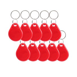 10 Pcs 13.56 MHz UID Writable Rewritable Clone IC Smart Keychain, Compatible with MIFARE Classic 1K, RFID Blank Tag for Access Control Key Tag Rewritable (10PCS)