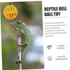 Levemolo Replaceable Reptile Toys 7pcs Bearded Dragon Bell Balls Interesting