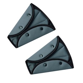 Kid Seat Belt Car Safety Cover Harness Strap Seat Belt Clips Car Safety Kids Seatbelt Shoulder Covers Cars Adjuster Pad for Adults Baby Children (grey(2pcs))