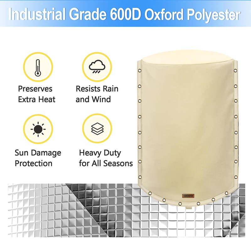 3-Way Round Well Pressure Tank Cover (5°F) - Insulated Well