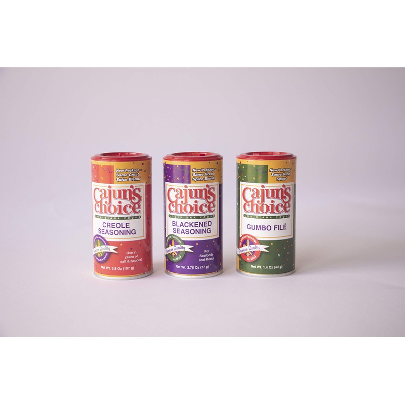 Creole Seasoning 3.8 oz Cajun's Choice Louisiana Foods (Pack of