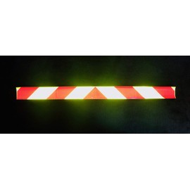 Oralite Lime & Red Reflective Chevron Panel (Multiple Sizes) Reflexite 1 Piece Pre-Fab