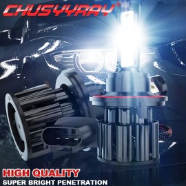 CHUSYYRAY H13 9008 2400W 360000LM CHUSYYRAY LED Headlight Bulb Kit Hi/Lo Beam 6000K