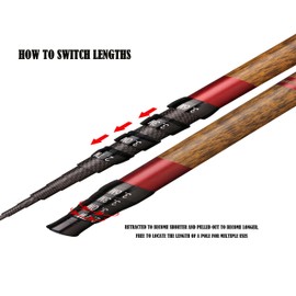 Tenkara Rod Kit Tenkara Fishing Rod Kit 20FT-Zoom Small Stream 4 Lengths Tenkara Fly Rods All Water Conditions Quality Carbon Tube Creek Rods (No Zoom Tenkara Rod Only, 11.8Ft-3.6m)
