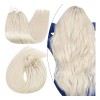 Ugeat Extensiones Cabello Natural 1gr 14in Rubio Blanco