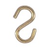 B&P Lamp® 3/4" Brass Plated Steel S Hook