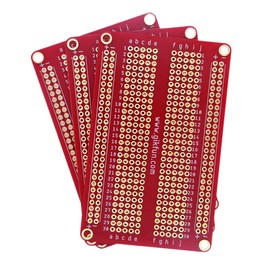 Gikfun 3PCS Solder-able Breadboard Gold Plated Proto Board PCB - Compatible with Arduino, Raspberry Pi, DIY Electronics, Soldering Projects - for Makers, Engineers & Hobbyists GK1022