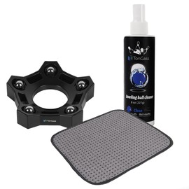 TonGass 3-in-1 Bowling Basics Accessories Kit, Microfiber Bowling Ball Towel Kit, Bowlings Rotating Ball Cup Set, Bowlings Cleaner Spray Set