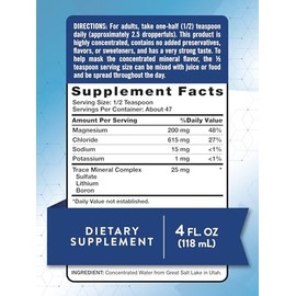Nature's Truth Ionic Magnesium Liquid Drops | with Electrolytes & Trace Minerals Complex | 200mg | 4 Fluid Ounces | Vegan, Non-GMO & Gluten Free Suppl