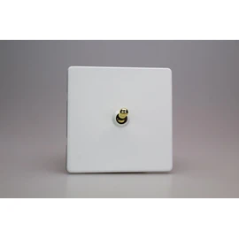 Varilight XDYT1VS.PD Toggle Switch, 10A, 2-Way, Screwless Primed + Brass Insert